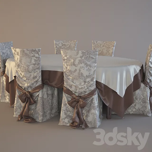 Table + Chair 3DModel Table + Chair 3DModel