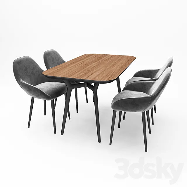 table & chair 3DModel