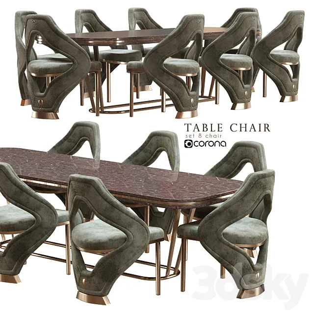table chair modern 3DModel