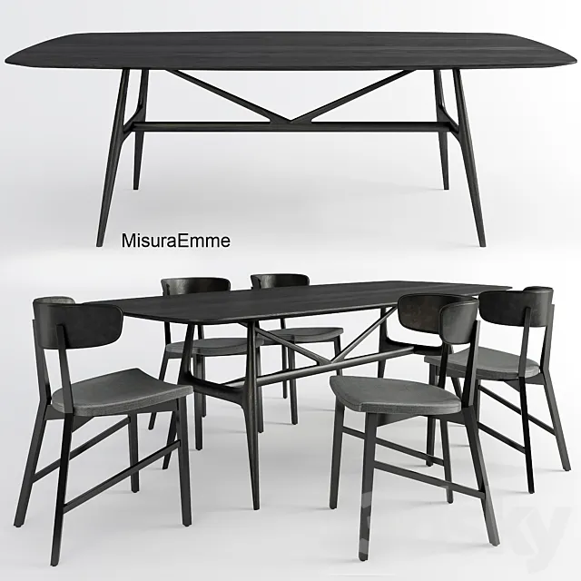 Table + chairs MisuraEmme 3DModel Table + chairs MisuraEmme 3DModel