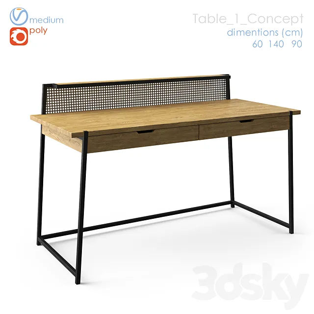 table concept 3D Model