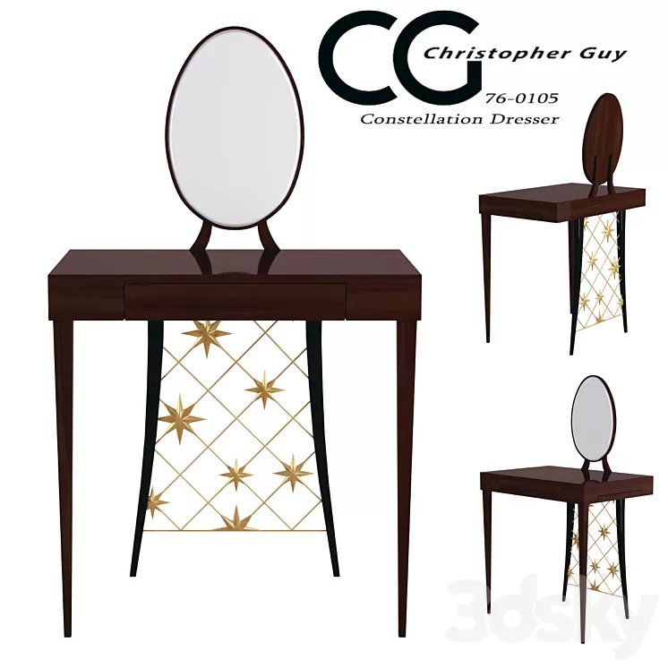 Table Constellation Dresser Christopher Guy 3D Model Table Constellation Dresser Christopher Guy 3D Model