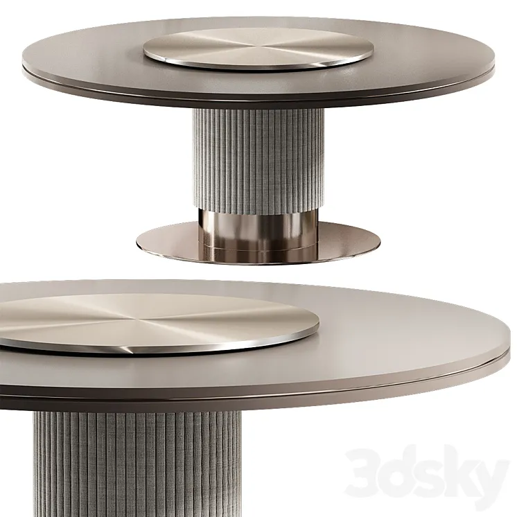 Table CPRN Homood COCOON ROUND DINING TABLE 3D Model Free Download