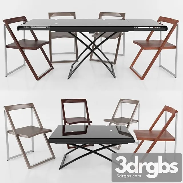 Table Dakota Chair Skip Calligaris 1 3D Model Download