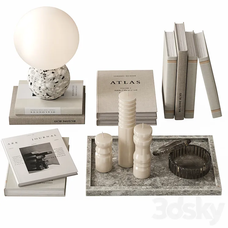 Table decor 3D Model Free Download Table decor 3D Model Free Download