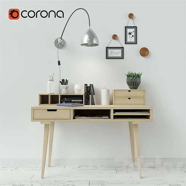 Table + Decor 3D Model