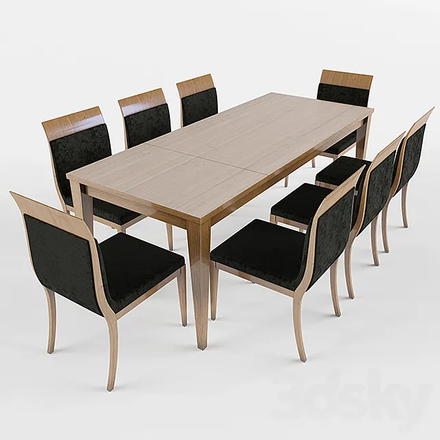 Table Dining Set – Piombini 3DModel
