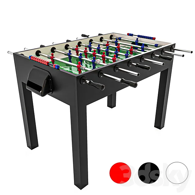 Table football Fido by FAS Pendezza 3D Model