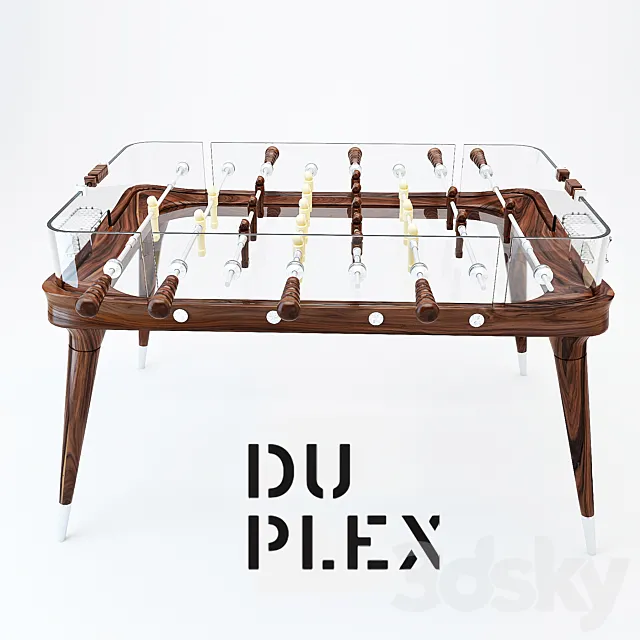 Table football from Teckell®. 3D Model