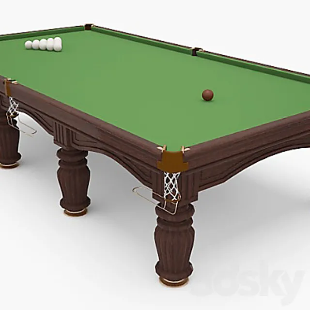 Table for Russian Billiards 1600h3200mm. 3DModel