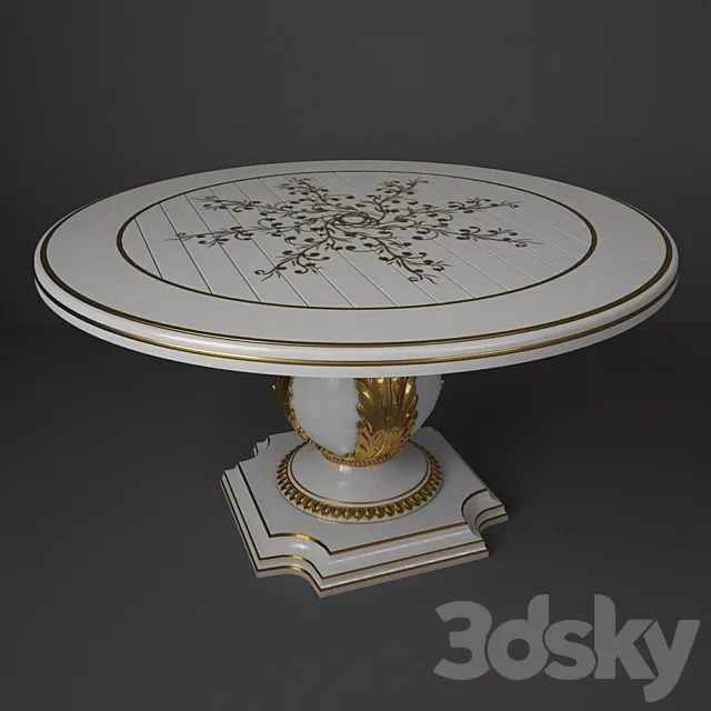 Table Grigio antico Art 1145 3D Model