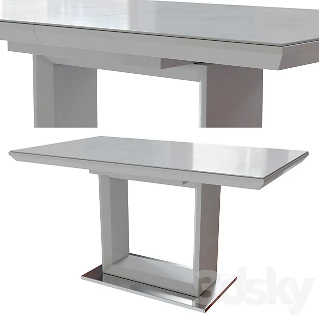 Table ICE 140 W 3D Model Table ICE 140 W 3D Model