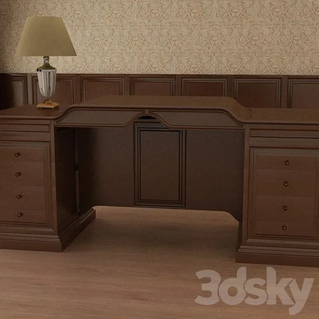 Table in the Cabinet in a classic style 3D Model