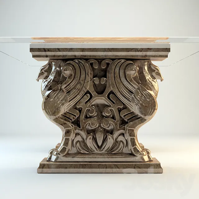 Table in the Gothic style 3D Model