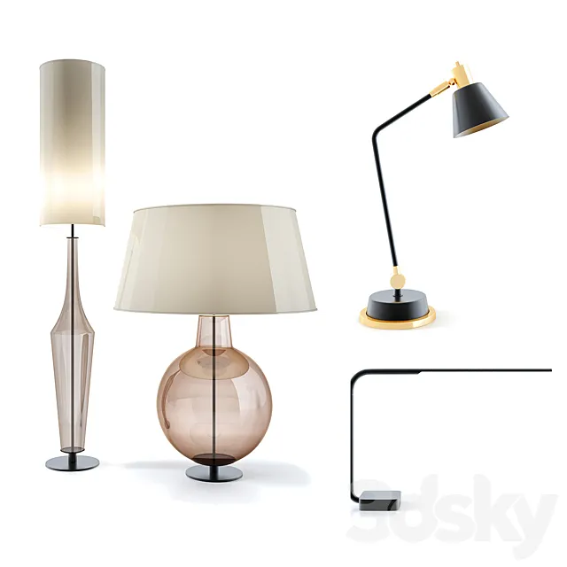 Table lamp 3D Model Table lamp 3D Model