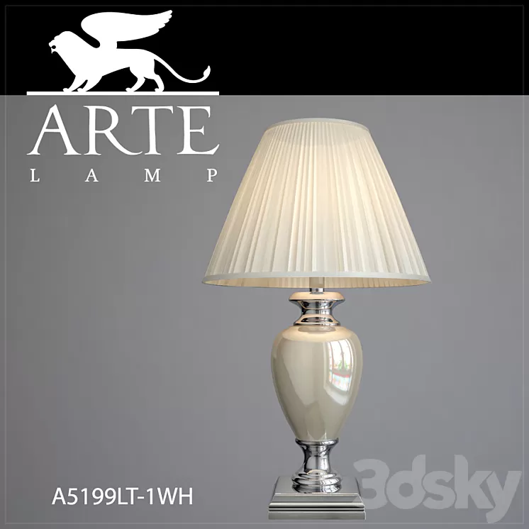 Table lamp Arte Lamp A5199LT-1WH 3D Model Table lamp Arte Lamp A5199LT-1WH 3D Model