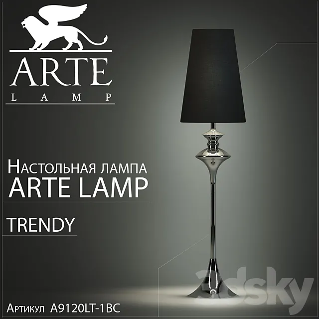 Table lamp arte lamp trendy A9120LT-1CC 3DModel Table lamp arte lamp trendy A9120LT-1CC 3DModel
