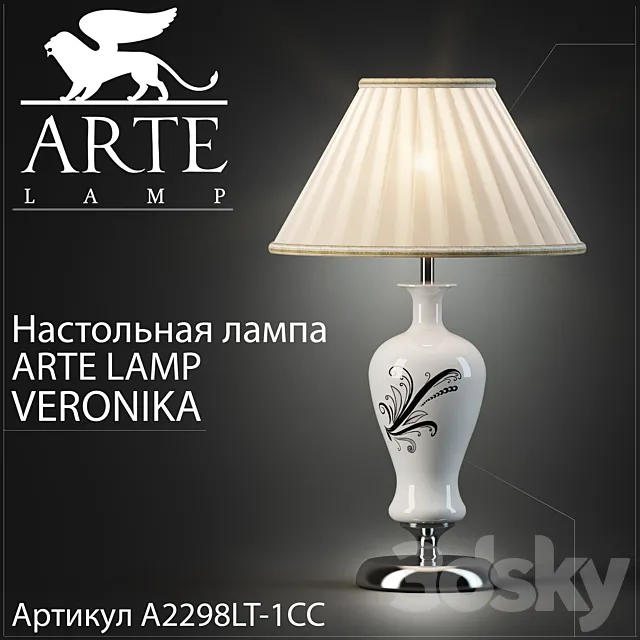Table lamp Arte lamp Veronika A2298LT-1CC 3DModel Table lamp Arte lamp Veronika A2298LT-1CC 3DModel