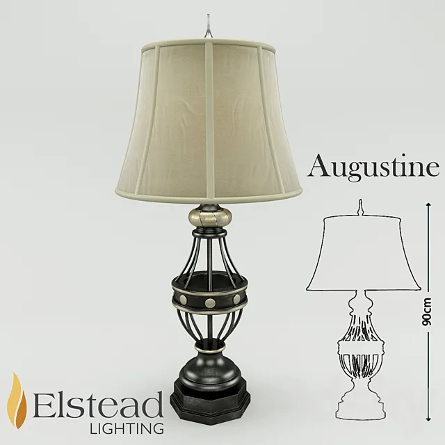 Table lamp Augustine 3DModel Table lamp Augustine 3DModel