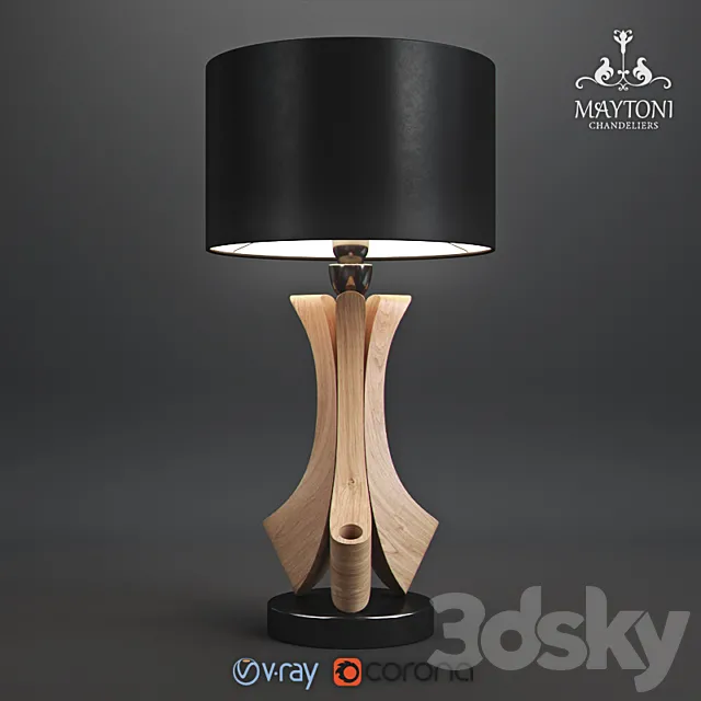 TABLE LAMP BRAVA MOD239-01-B_MY 3DModel TABLE LAMP BRAVA MOD239-01-B_MY 3DModel