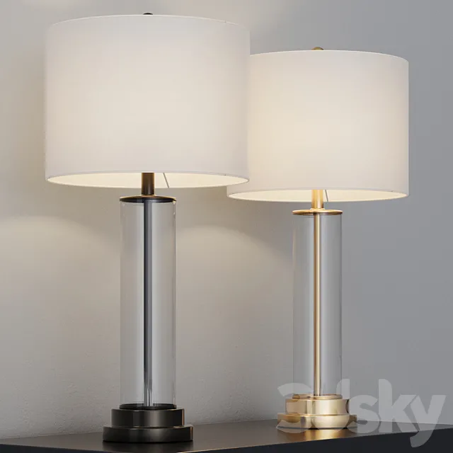 Table lamp Dantone Home Lynette 3D Model Table lamp Dantone Home Lynette 3D Model