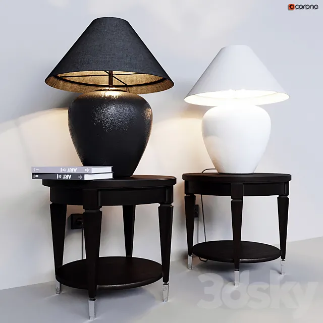 Table lamp Dantone Home Stonehenge and Coffee Table Rondo 3DModel Table lamp Dantone Home Stonehenge and Coffee Table Rondo 3DModel
