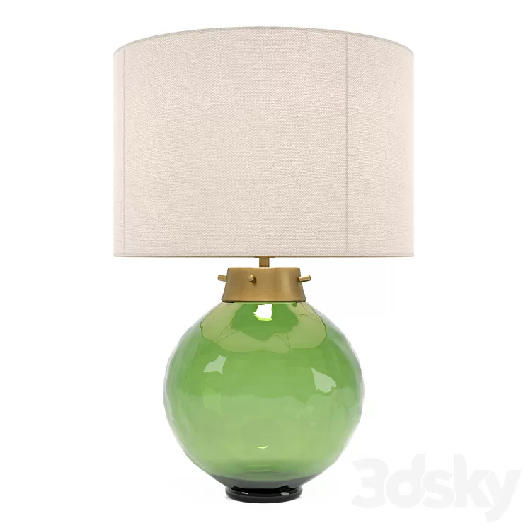 Table Lamp Dl Kara Tl Green 3D Model Table Lamp Dl Kara Tl Green 3D Model