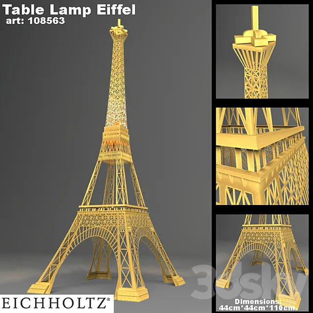 Table Lamp Effil 3D Model