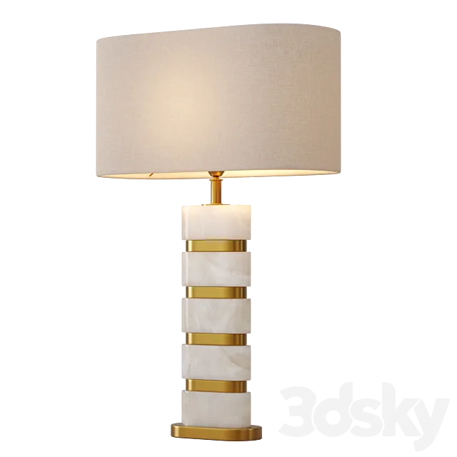 Table lamp Eichholtz 118163 Newall 3D Model Table lamp Eichholtz 118163 Newall 3D Model