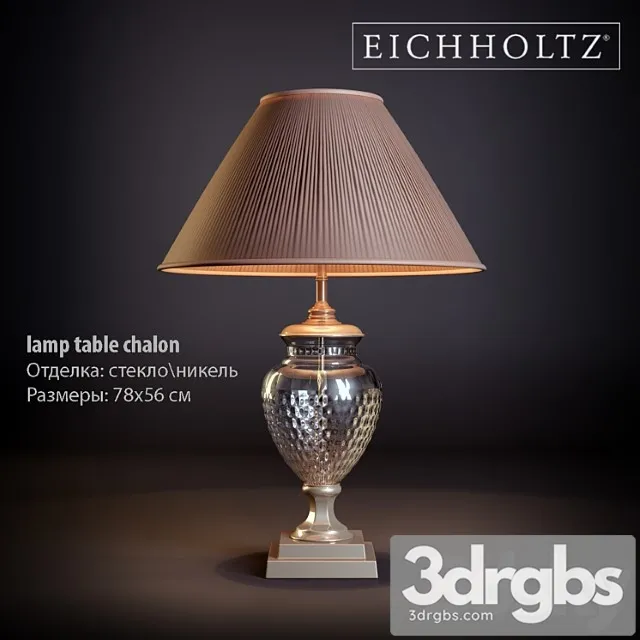 Table Lamp Eichholtz Chalon 3D Model Download Table Lamp Eichholtz Chalon 3D Model Download
