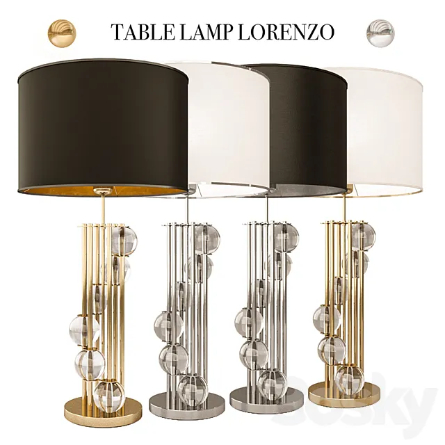 Table lamp Eichholtz Lorenzo 3D Model