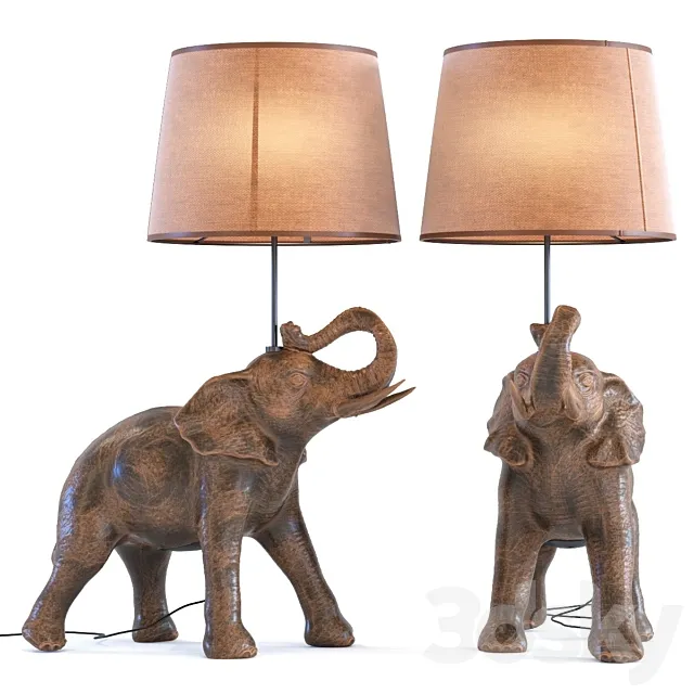 TABLE LAMP ELEPHANT SAFARI KARE DESIGN 3DModel TABLE LAMP ELEPHANT SAFARI KARE DESIGN 3DModel