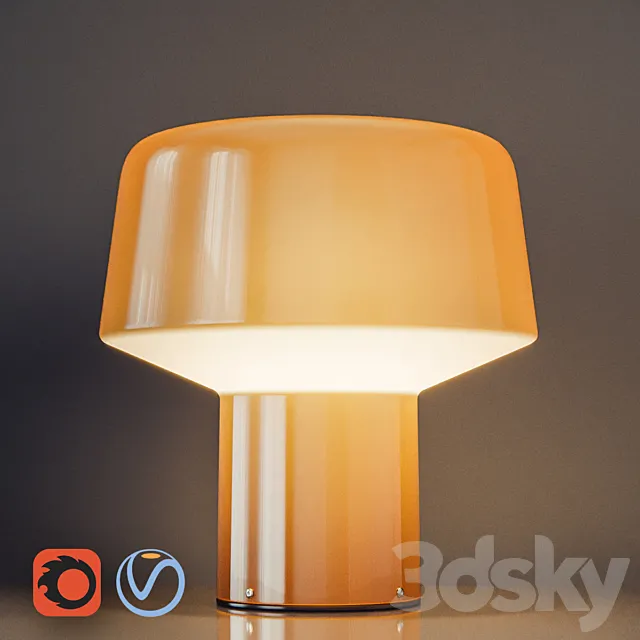Table lamp FOSCARINI Glass drop 3D Model Table lamp FOSCARINI Glass drop 3D Model