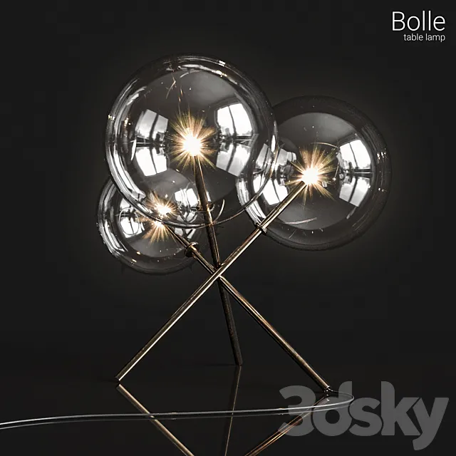 Table lamp Gallotti & Radice Bolle 3DModel Table lamp Gallotti & Radice Bolle 3DModel