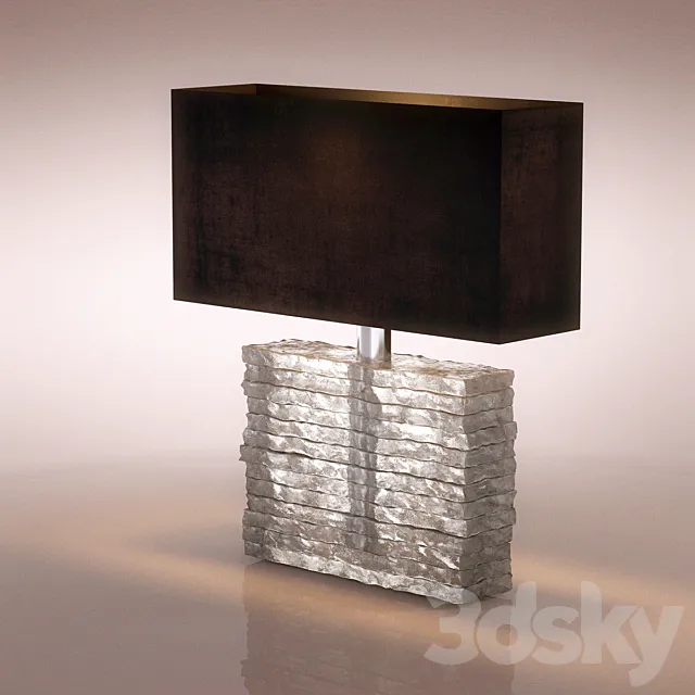 table lamp GLB16 CRYSTAL STRATA LAMP 3D Model table lamp GLB16 CRYSTAL STRATA LAMP 3D Model