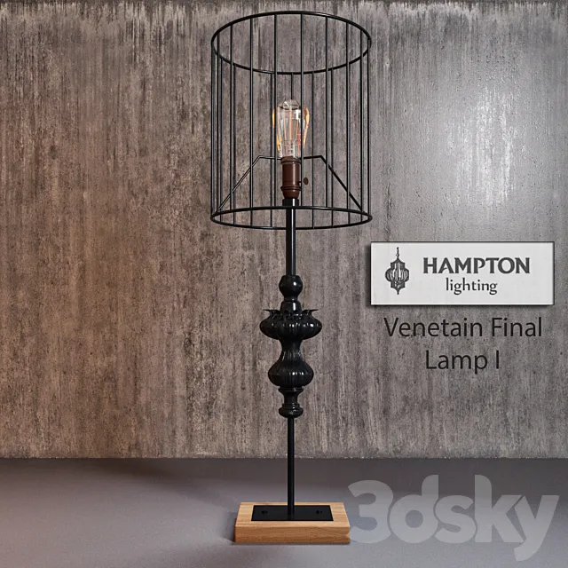 Table Lamp Hampton 3D Model