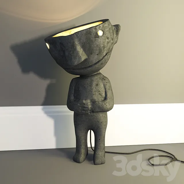 Table lamp handmade. 3DModel