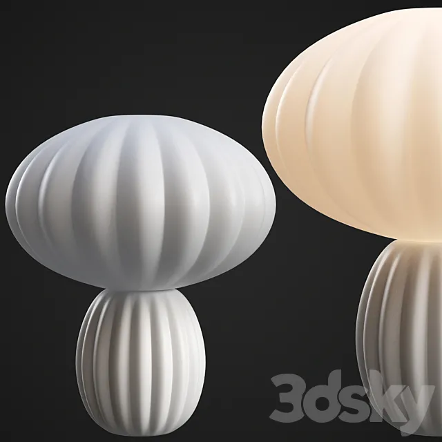 Table lamp Hubsch Opal 3DModel Table lamp Hubsch Opal 3DModel