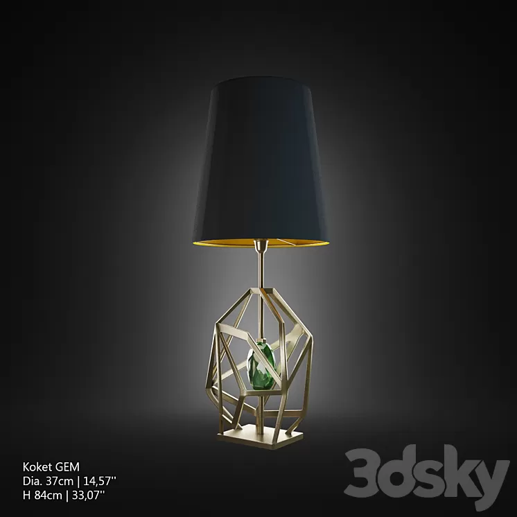 table lamp Koket GEM 3D Model table lamp Koket GEM 3D Model