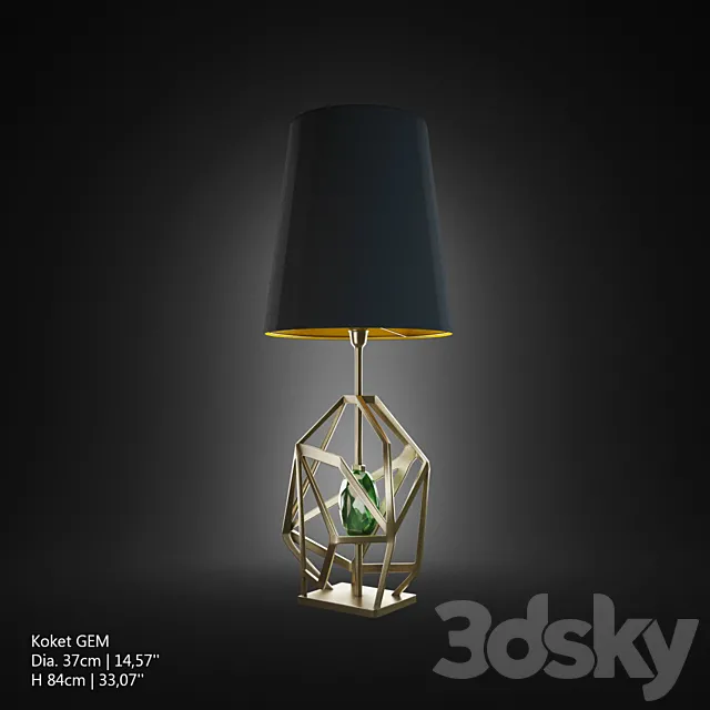 table lamp Koket GEM 3DModel