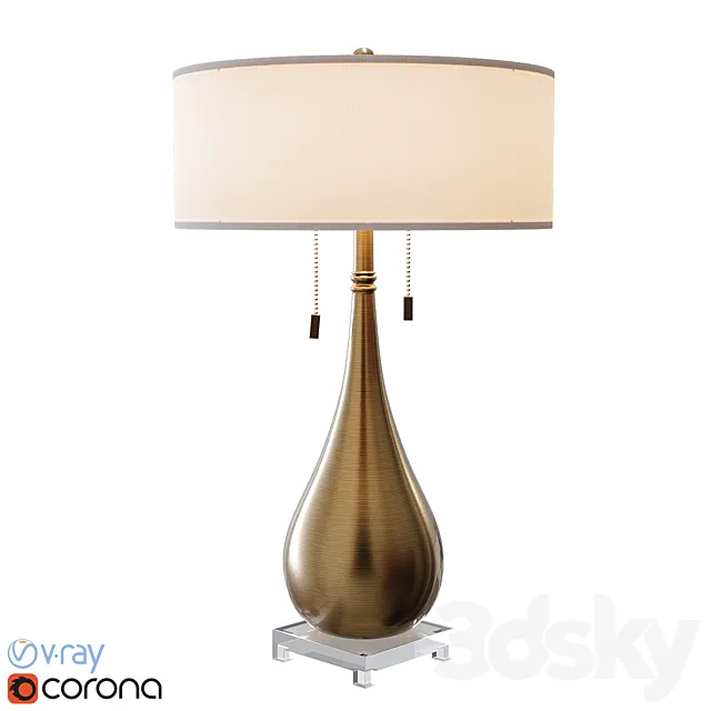 Table lamp Lagrima 3D Model Table lamp Lagrima 3D Model