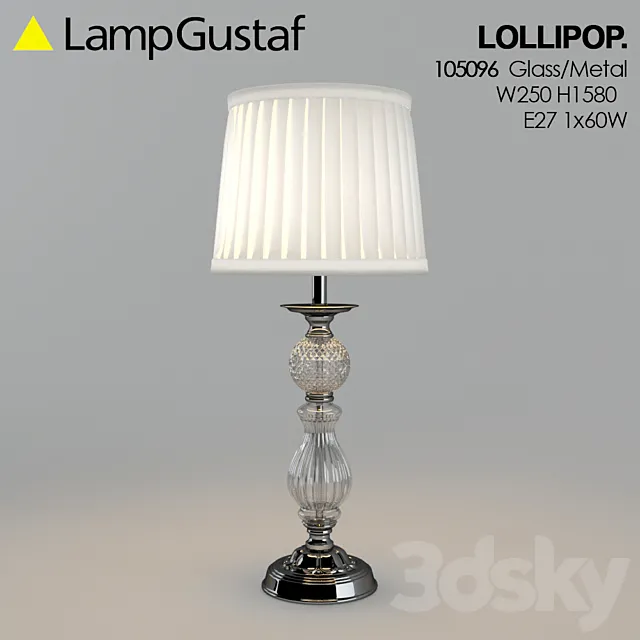 Table lamp LampGustaf Lollipop 3D Model