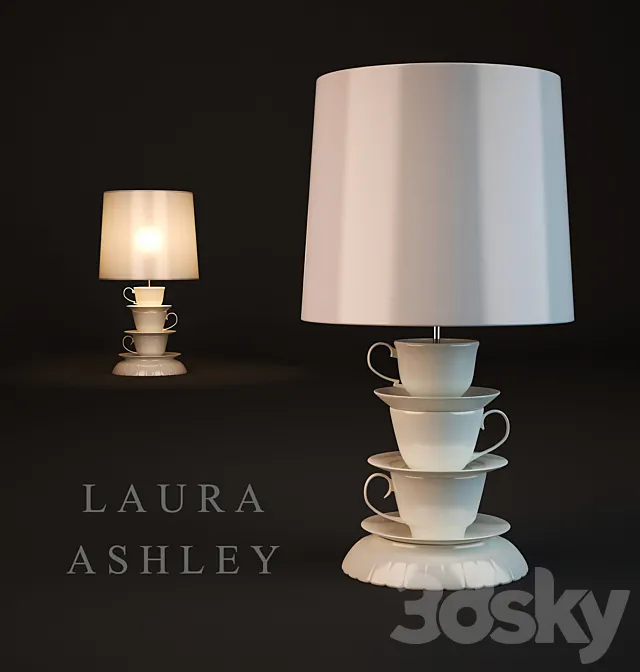 Table Lamp (Laura Ashley) 3D Model