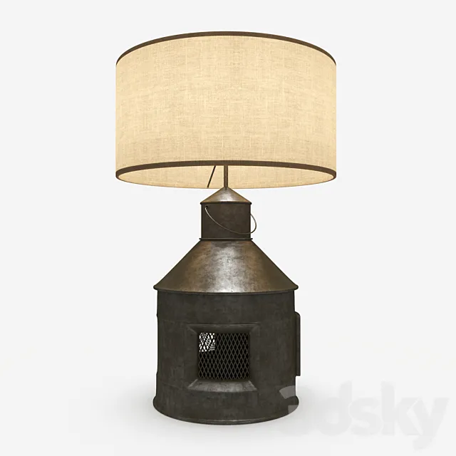Table lamp loft sryle 3DModel