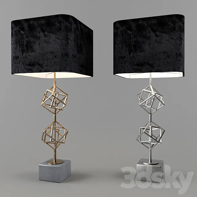 Table Lamp Matrix Eichholtz 3D Model Table Lamp Matrix Eichholtz 3D Model