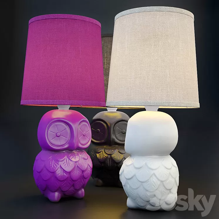 Table Lamp Owl MARKSLOJD Helge 3D Model Table Lamp Owl MARKSLOJD Helge 3D Model