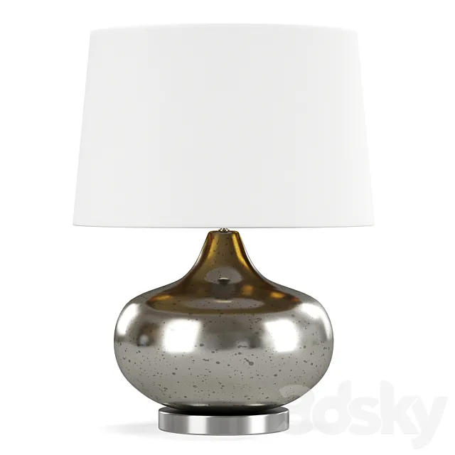 Table lamp Phoebe Dantone Home mirrored 3D Model Table lamp Phoebe Dantone Home mirrored 3D Model