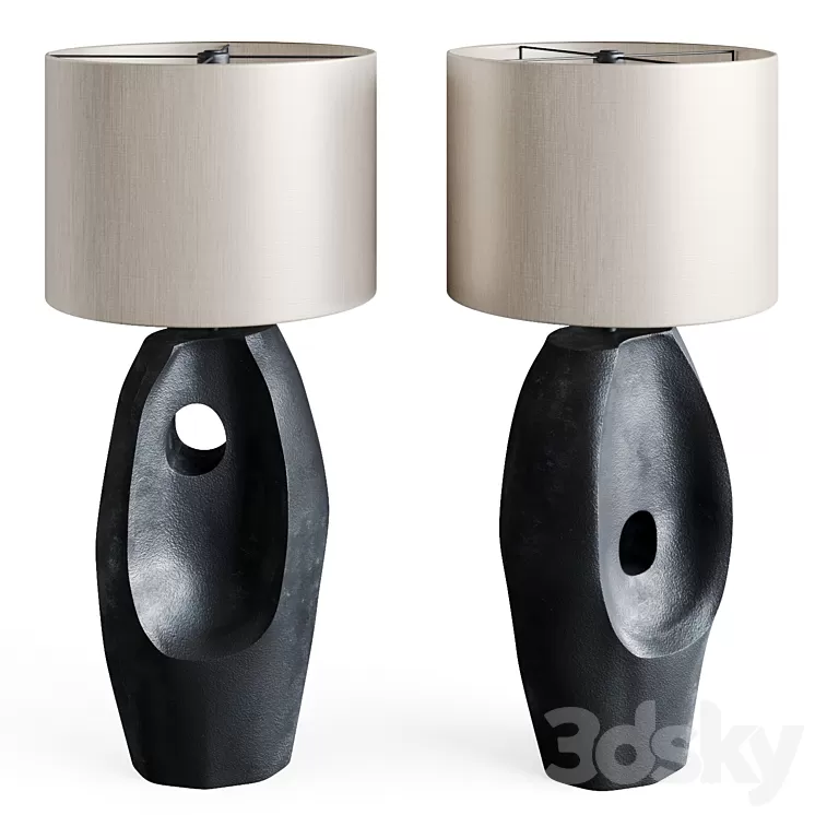 Table lamp Primitive Black 3D Model Free Download Table lamp Primitive Black 3D Model Free Download