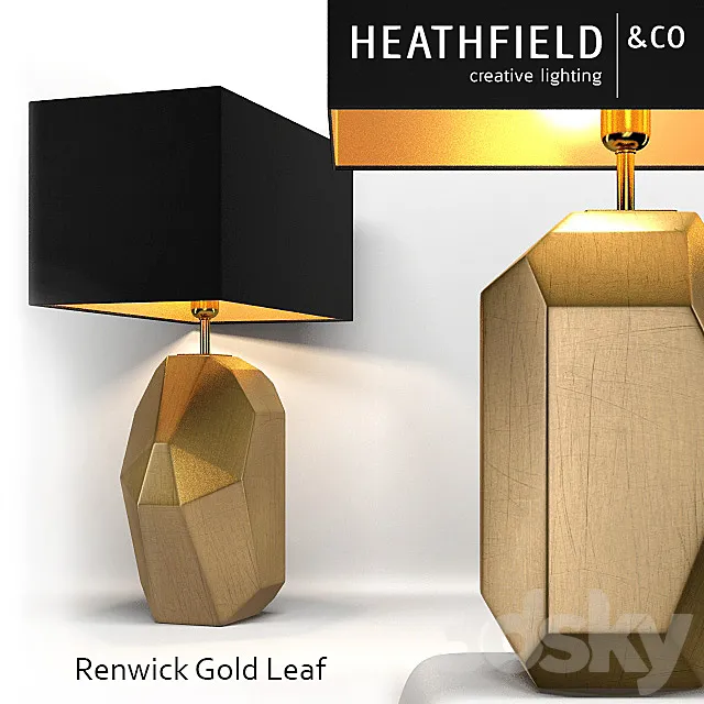 Table lamp Renwick Gold Leaf manufacturer Heathfield & Co _ Renwick Gold Leaf Table Lamp – Heathfield & Co 3D Model Table lamp Renwick Gold Leaf manufacturer Heathfield & Co _ Renwick Gold Leaf Table Lamp – Heathfield & Co 3D Model