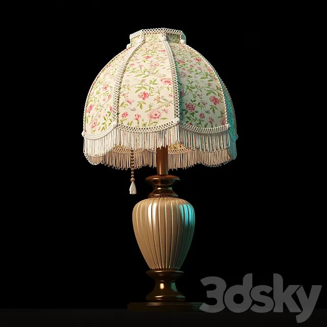 Table lamp retro 3DModel Table lamp retro 3DModel